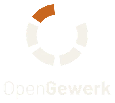 OpenGewerk Logo Stacked Light